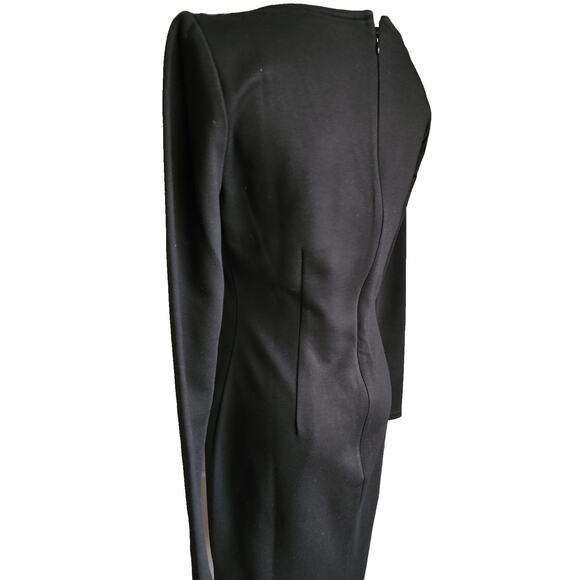 J.Crew Long-sleeve midi sheath dress in Italian ponte in black Mario Bellucci 6 - Picture 2 of 6